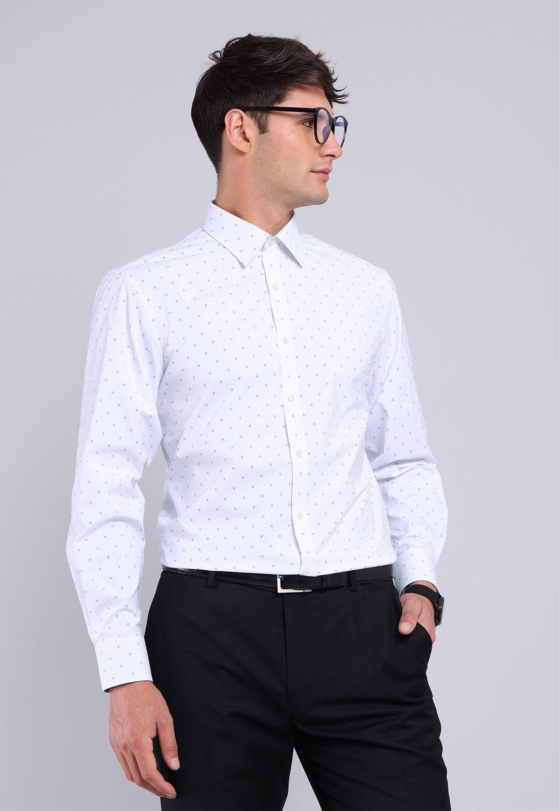 Camisa Formal Spandex Print Arrow-0