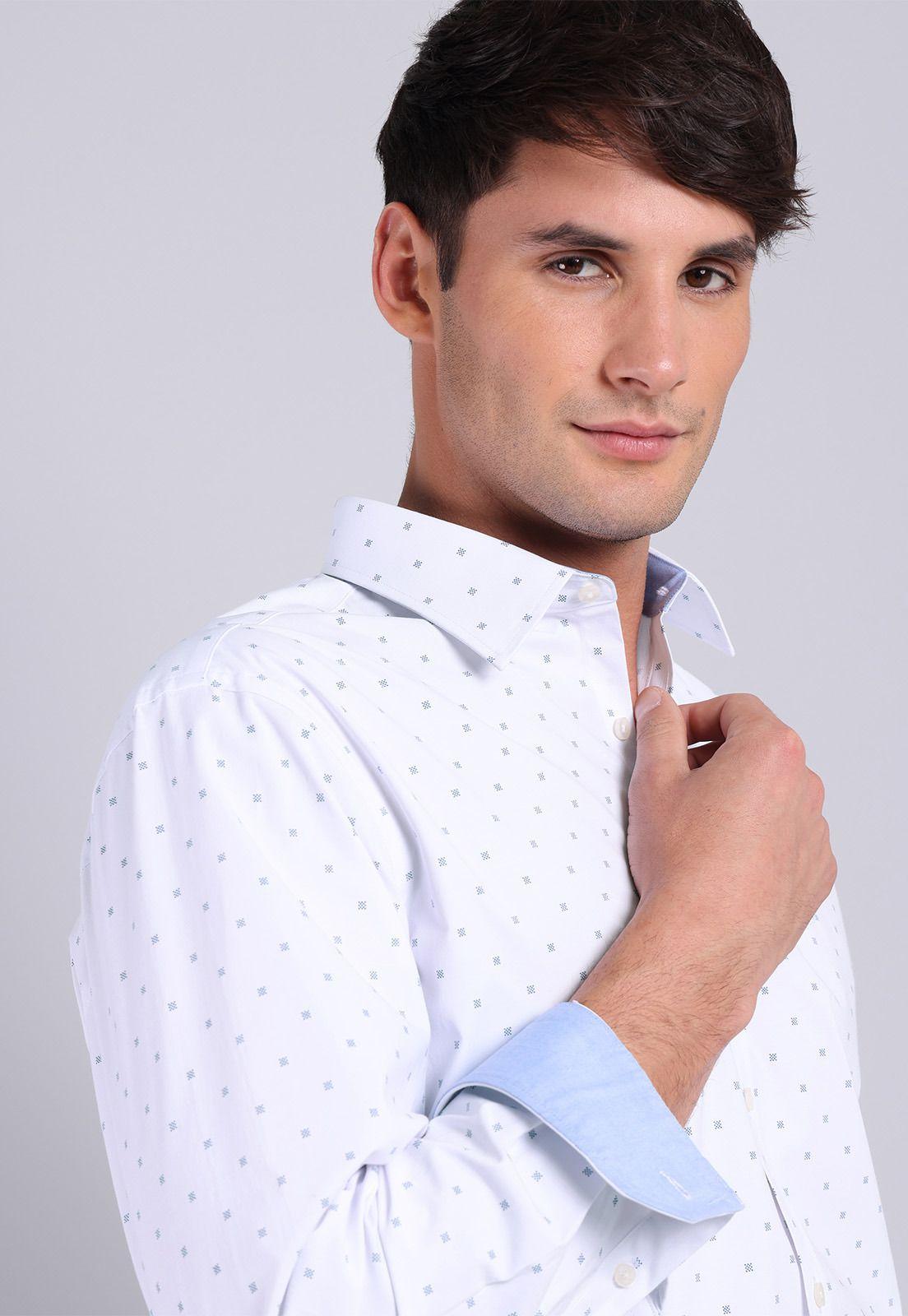 Camisa Formal Spandex Print Arrow-3