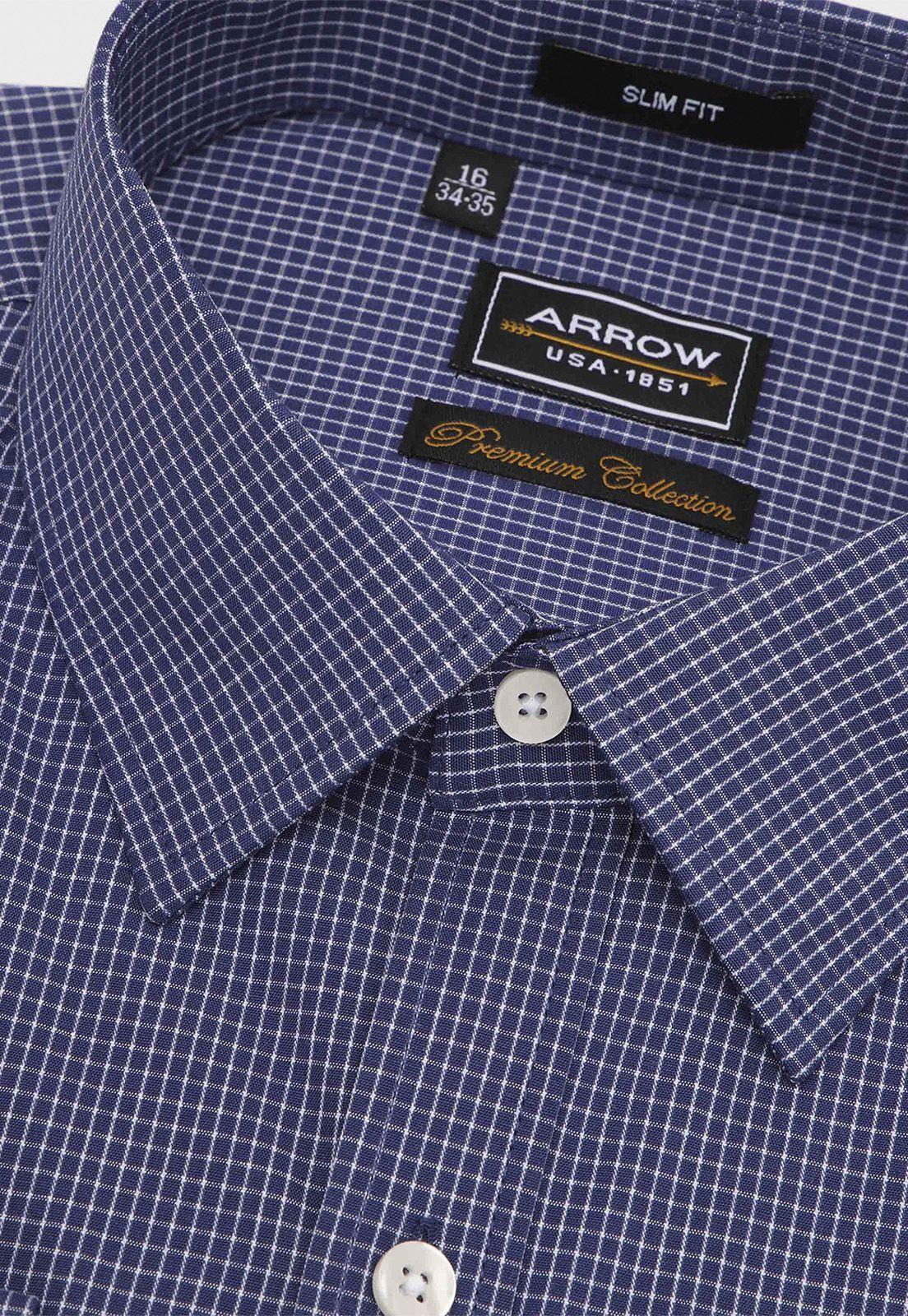 Camisa Formal Spandex Cuadritos Arrow-1