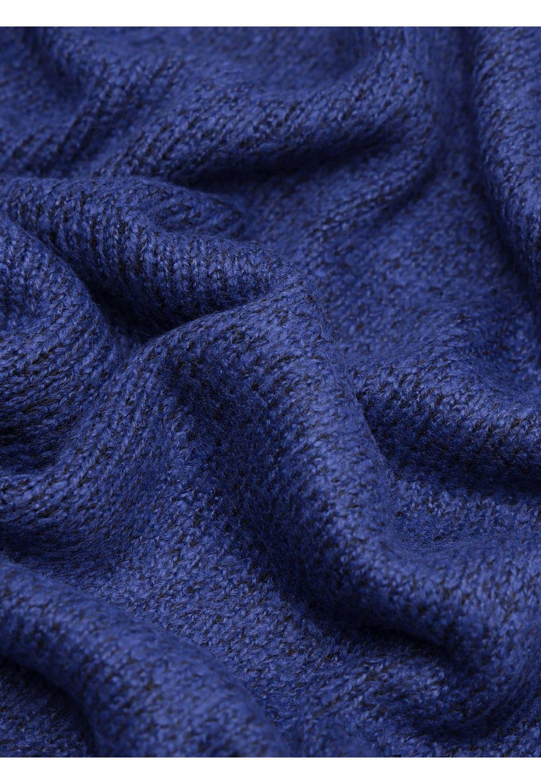 Sweater Cuello Alto Regular Fit Azul Arrow-5