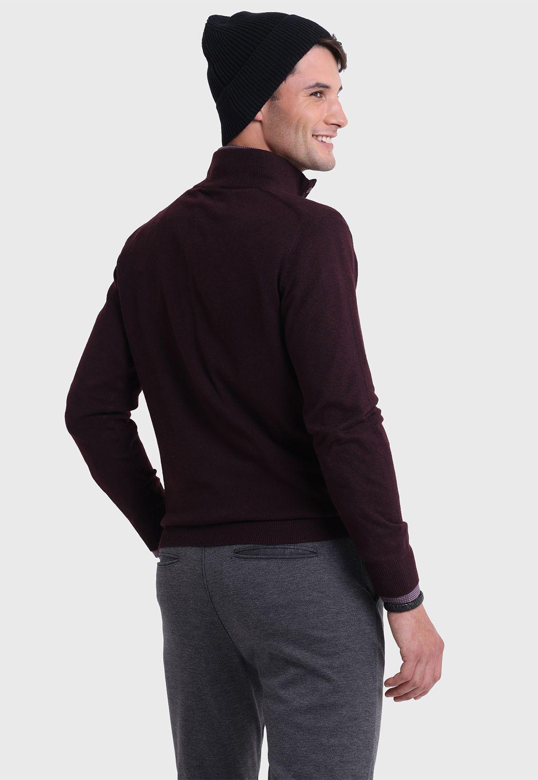 Sweater Half Button Zipper Arrow-3