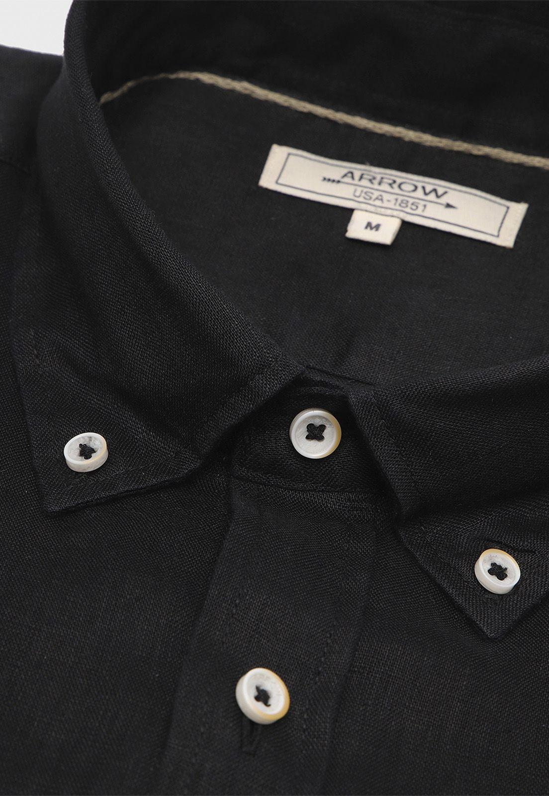 Camisa Lino Manga Corta Arrow-1