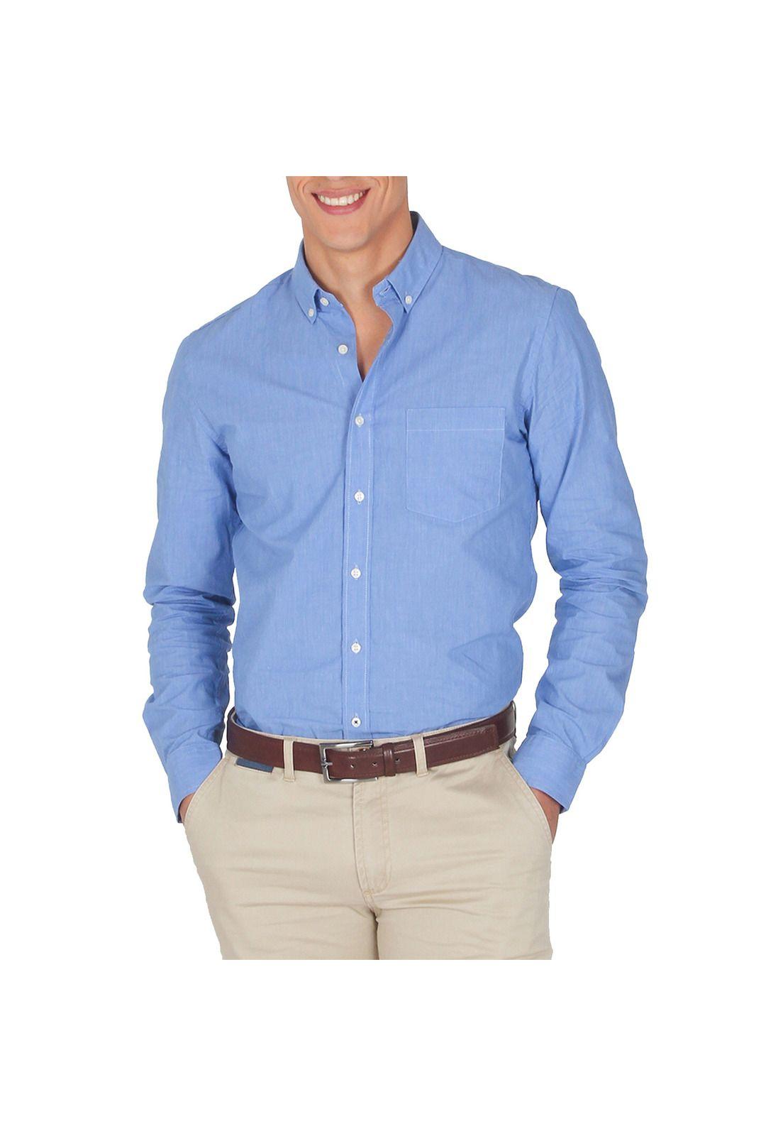 Camisa Lisa Ml 100% Cotton-0
