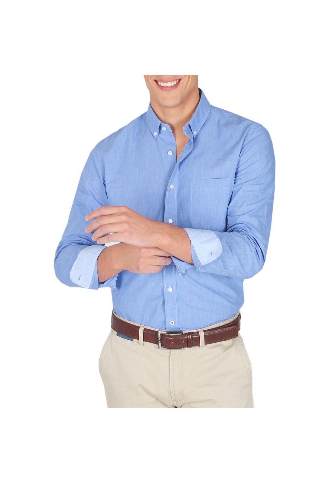 Camisa Lisa Ml 100% Cotton-2