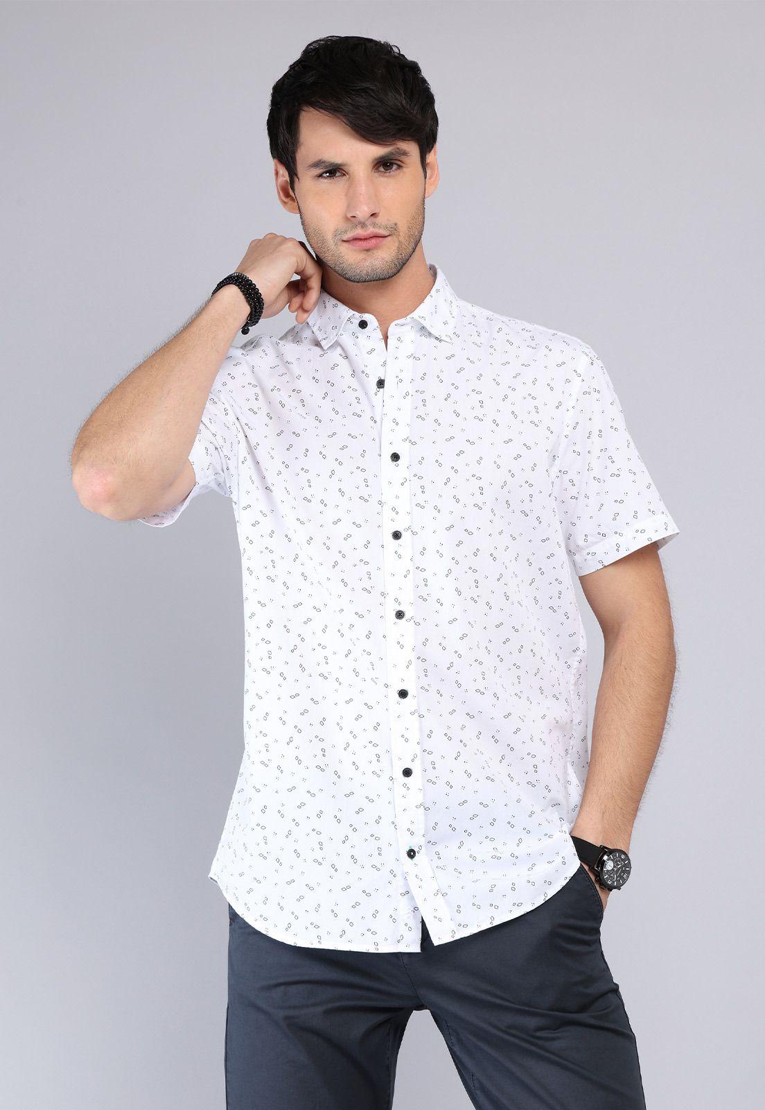 Camisa Print Manga Corta Arrow CM32019BL-0