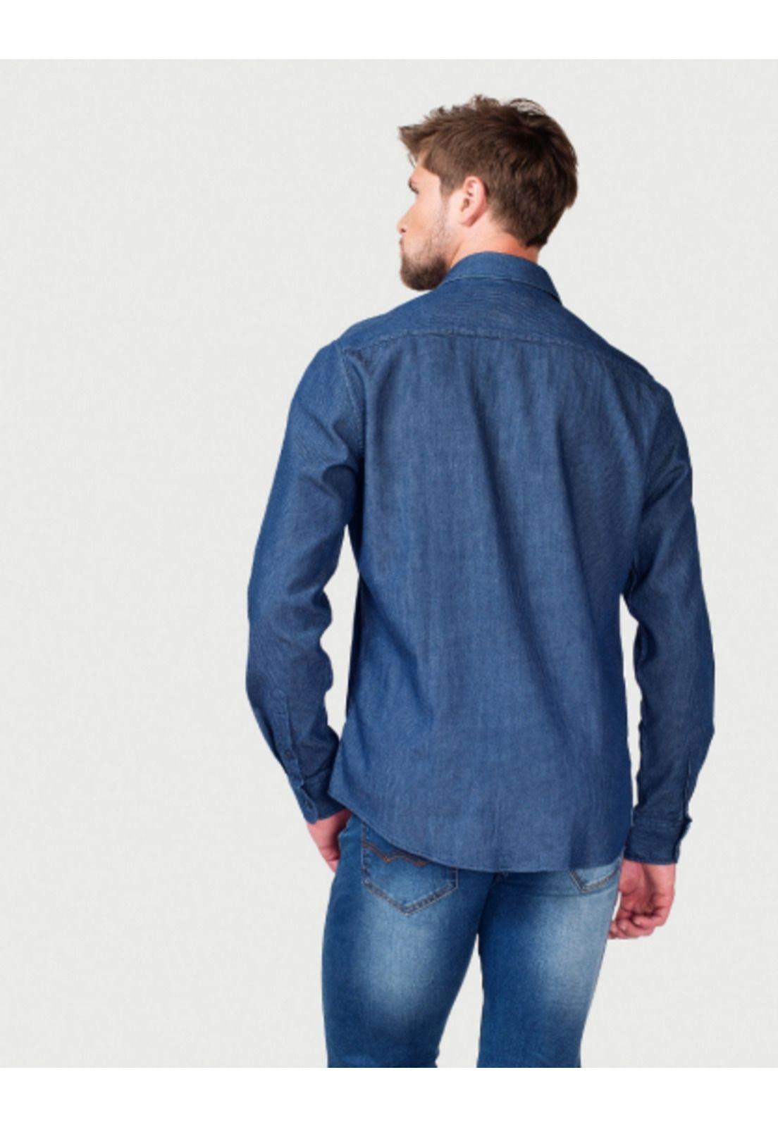 Camisa Jeans Texturada-1