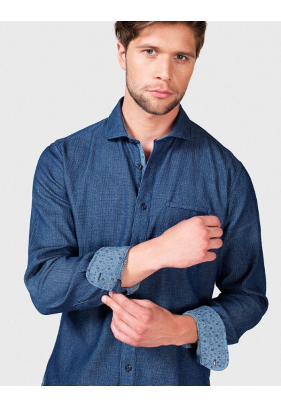 Camisa Jeans Texturada-2