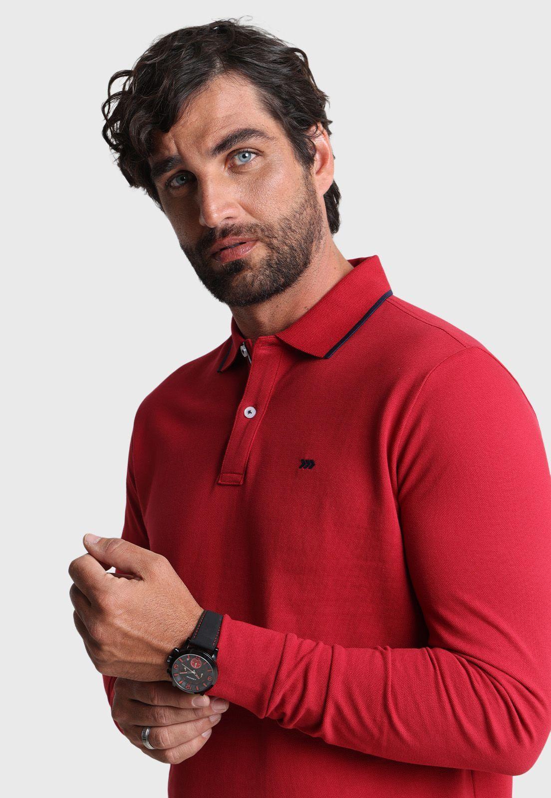 Polera Piqué Manga Larga Arrow-1