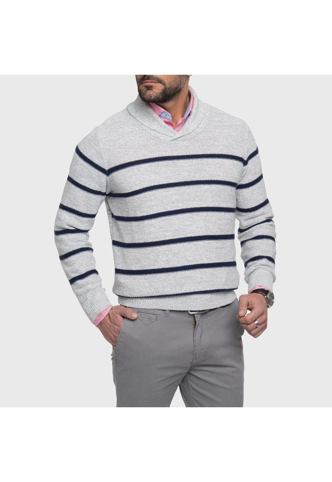 Sweater Arrow Manga Larga Smoking Jaspeado-0