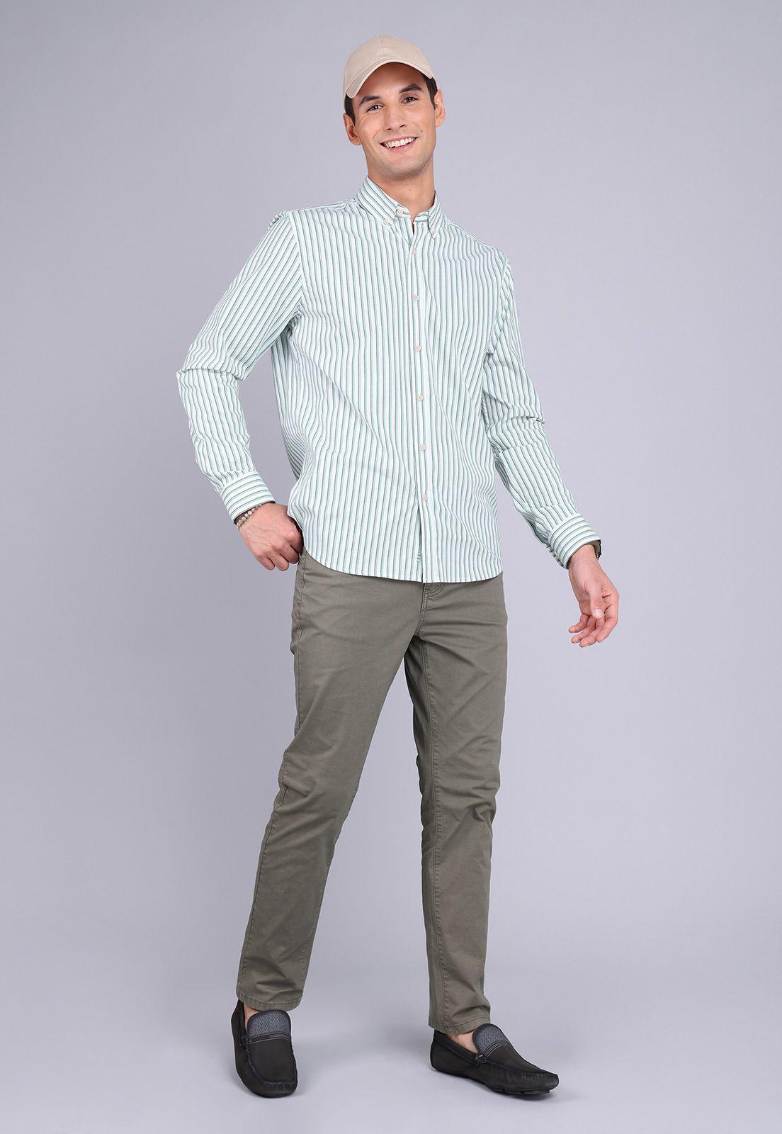 Camisa Oxford Rayas Manga Larga Arrow CM3014SVE-2