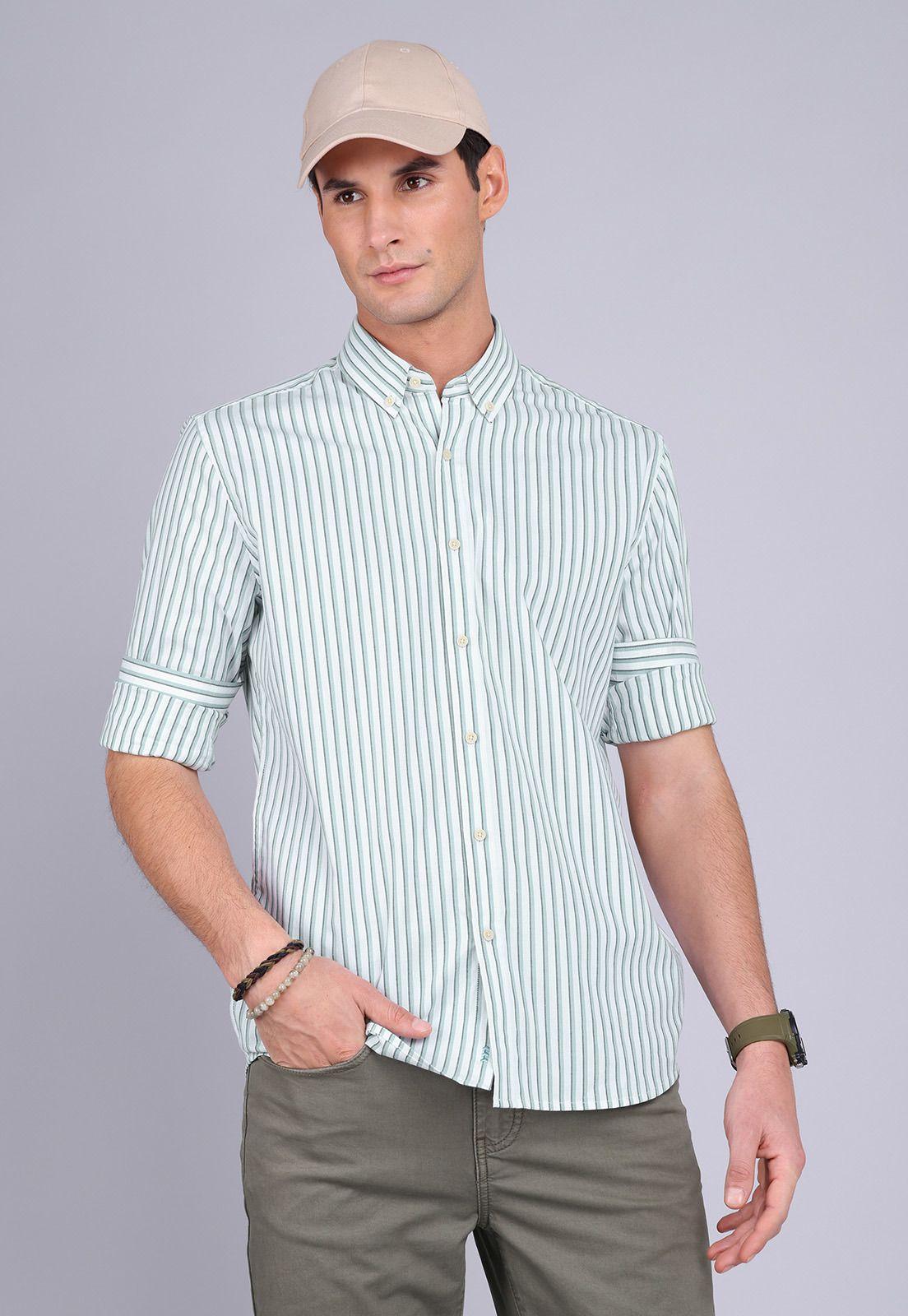 Camisa Oxford Rayas Manga Larga Arrow CM3014SVE-4