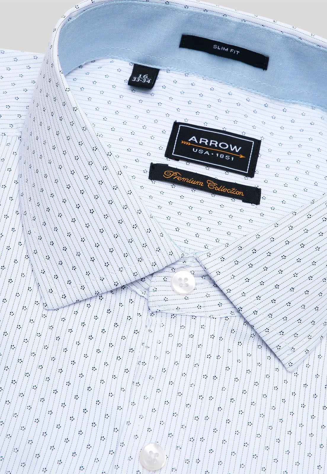 Camisa Formal Spandex Print Arrow ARM8013AZ-1