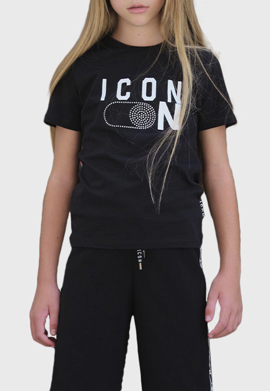 Polera Con Aplicación Y Estampada Niña Icon-1
