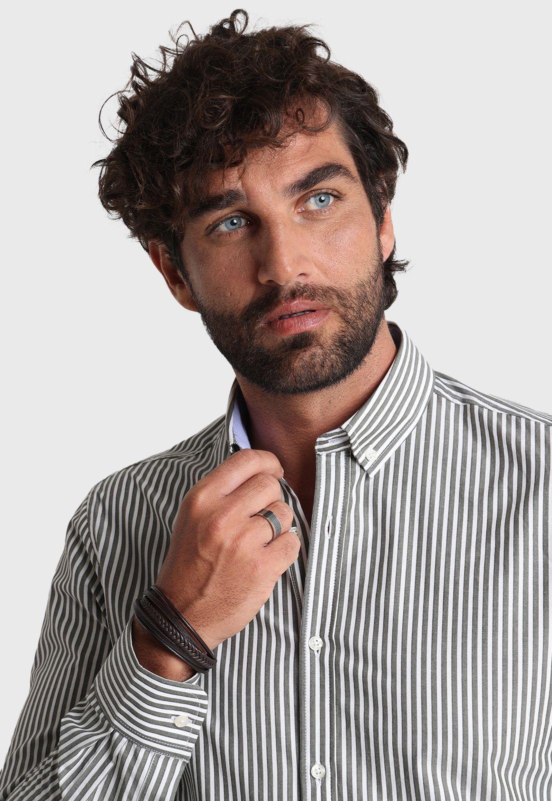 Camisa ML Rayas Arrow -2