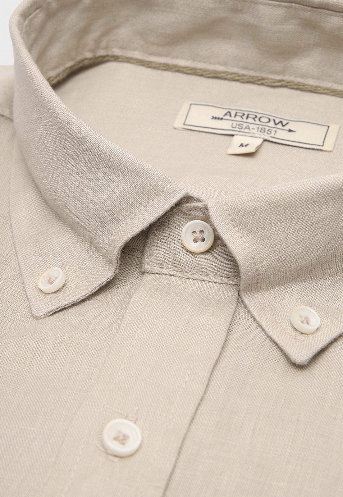 Camisa Lino Manga Corta Arrow-1
