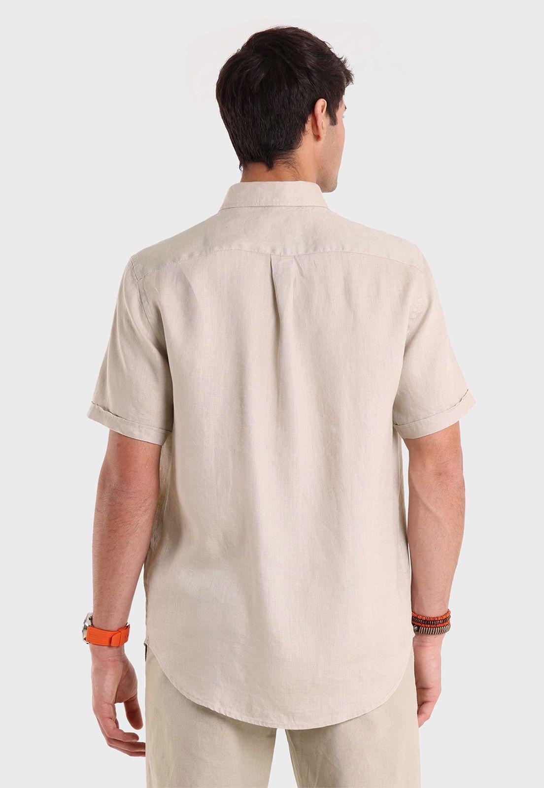 Camisa Lino Manga Corta Arrow-2