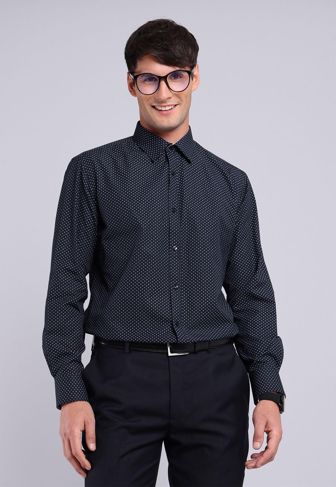 Camisa Formal Print Arrow ARM8021NB-0