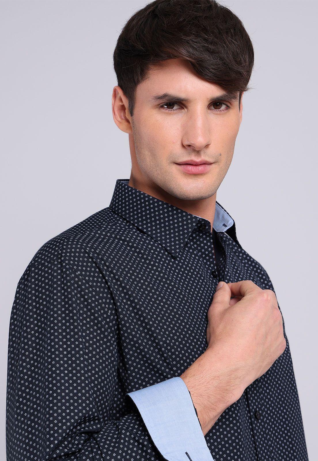 Camisa Formal Print Arrow ARM8021NB-3
