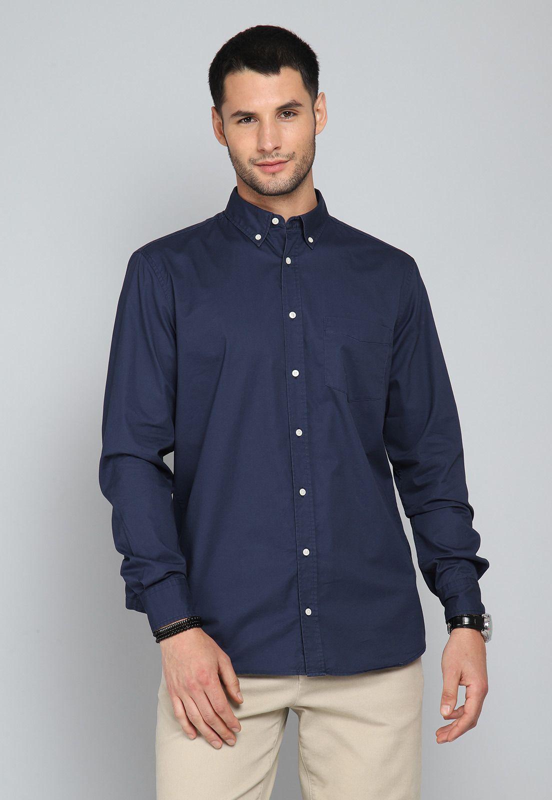 Camisa Lisa Manga Larga Arrow CM31006NB-0