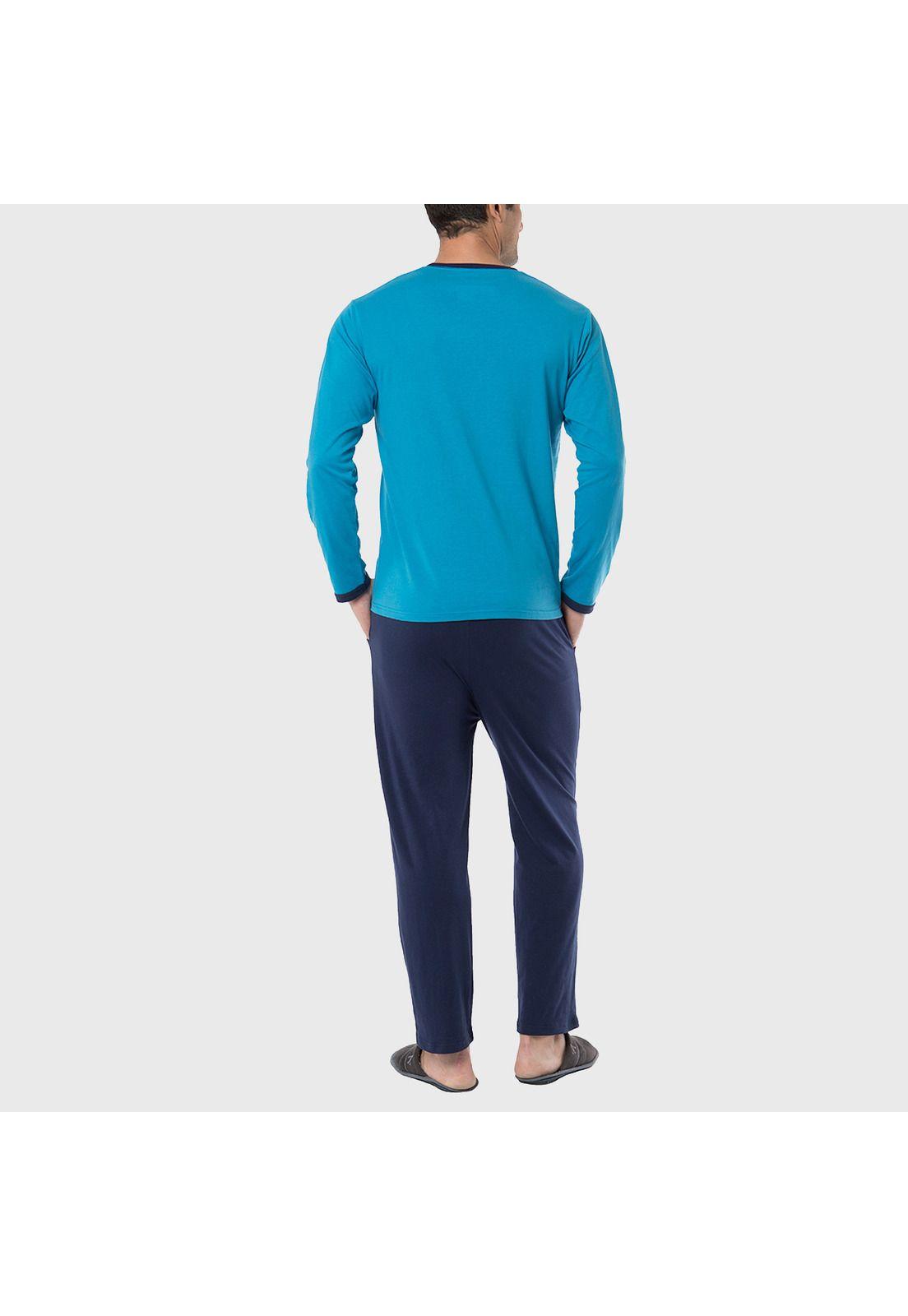 Pijama Punto Largo Color-1