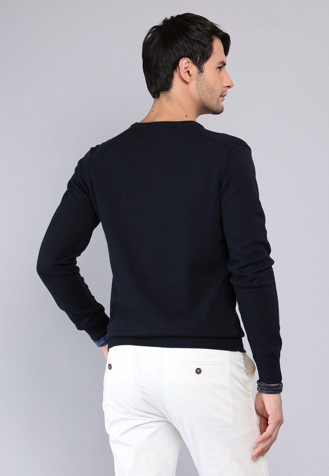 Sweater Liso Cuello V Arrow SW1000TNB-1