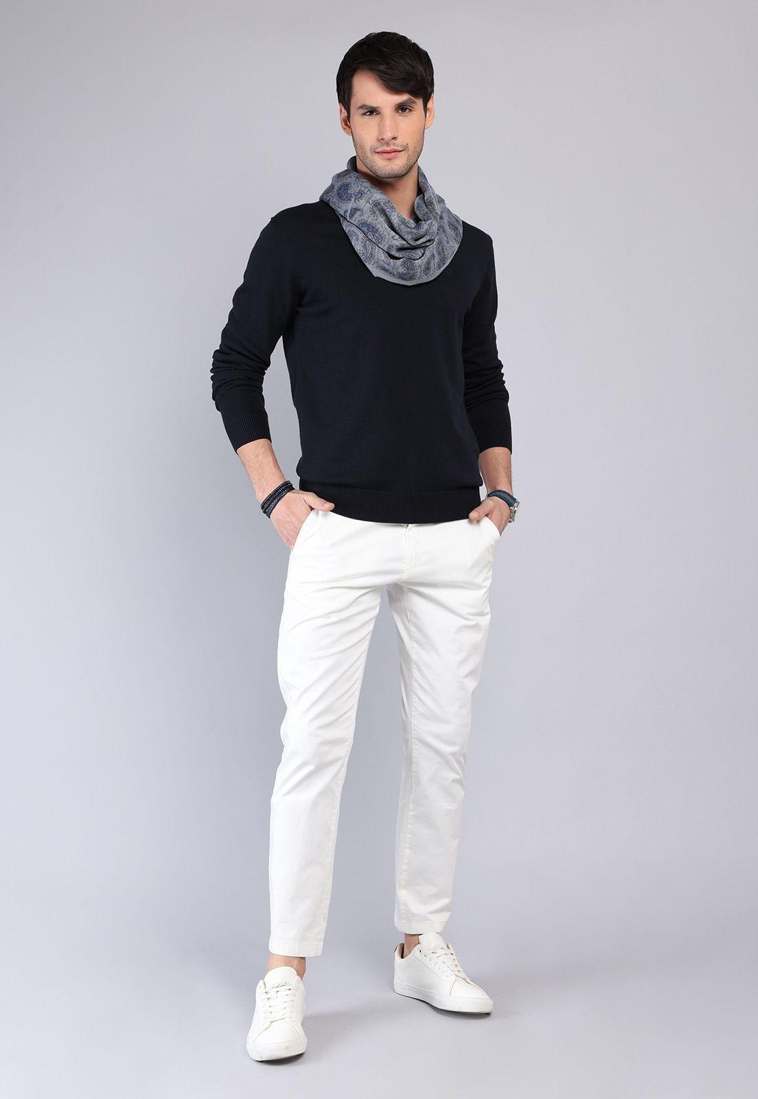 Sweater Liso Cuello V Arrow SW1000TNB-3