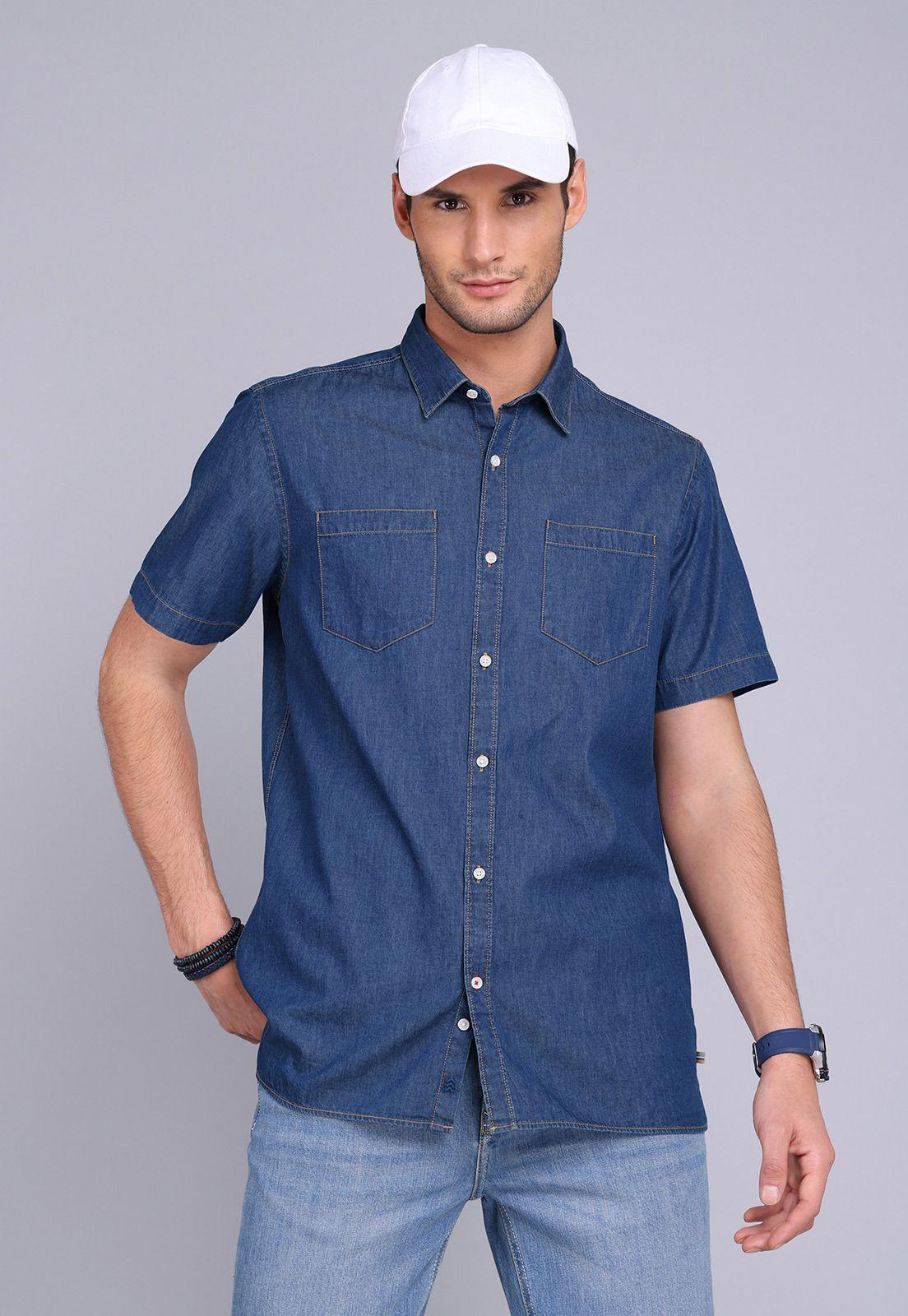 Camisa Denim Manga Corta Arrow CM3055SNB-0