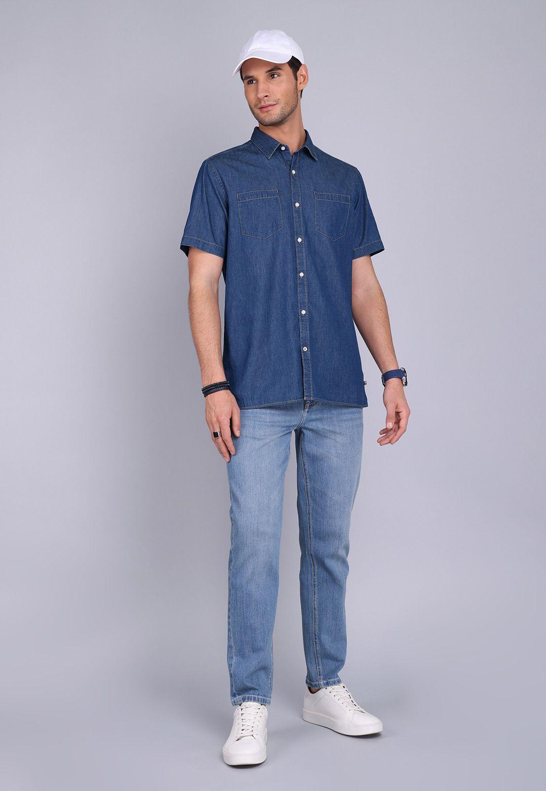 Camisa Denim Manga Corta Arrow CM3055SNB-3
