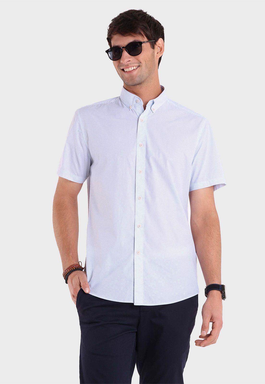 Camisa Mini Print Manga Corta Arrow-0