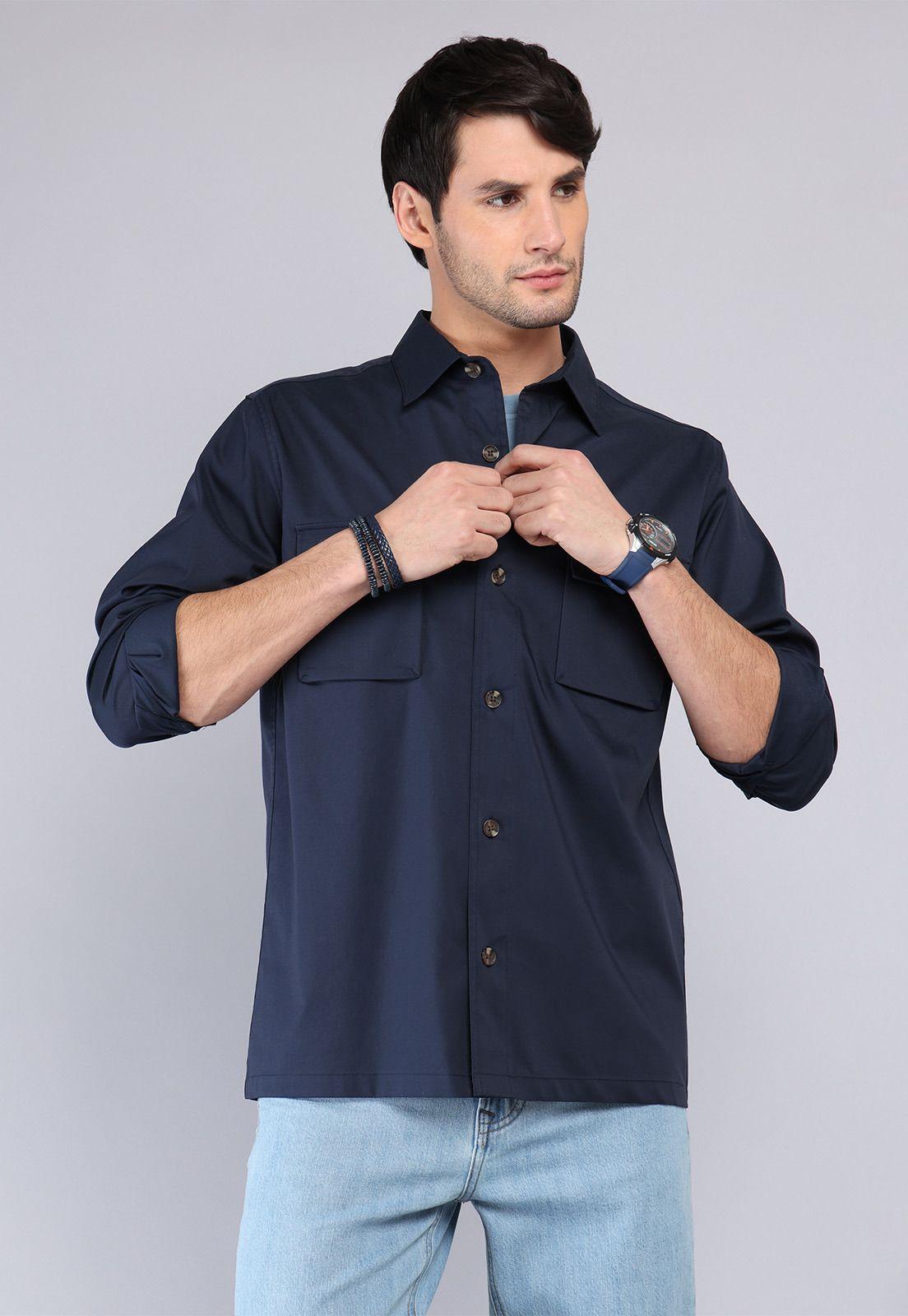 Camisa Lisa Oversize Arrow CM32056NB-0