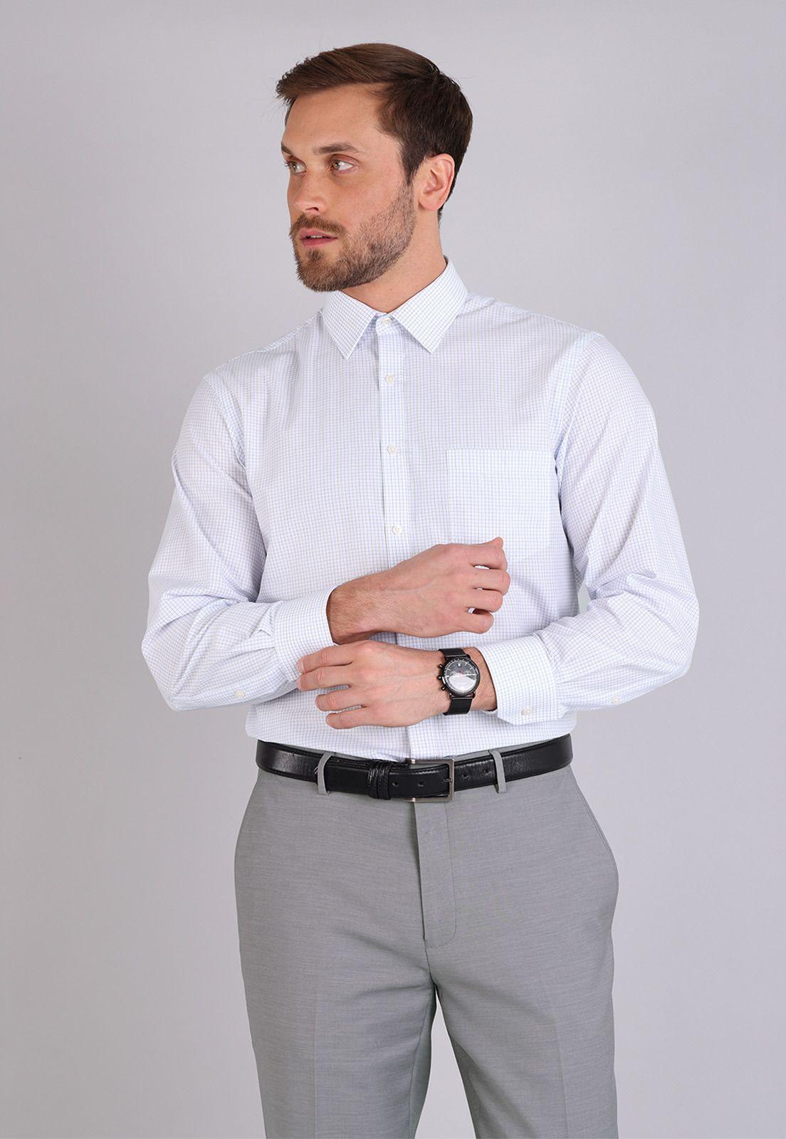 Camisa Formal Cuadritos Van Heusen-0
