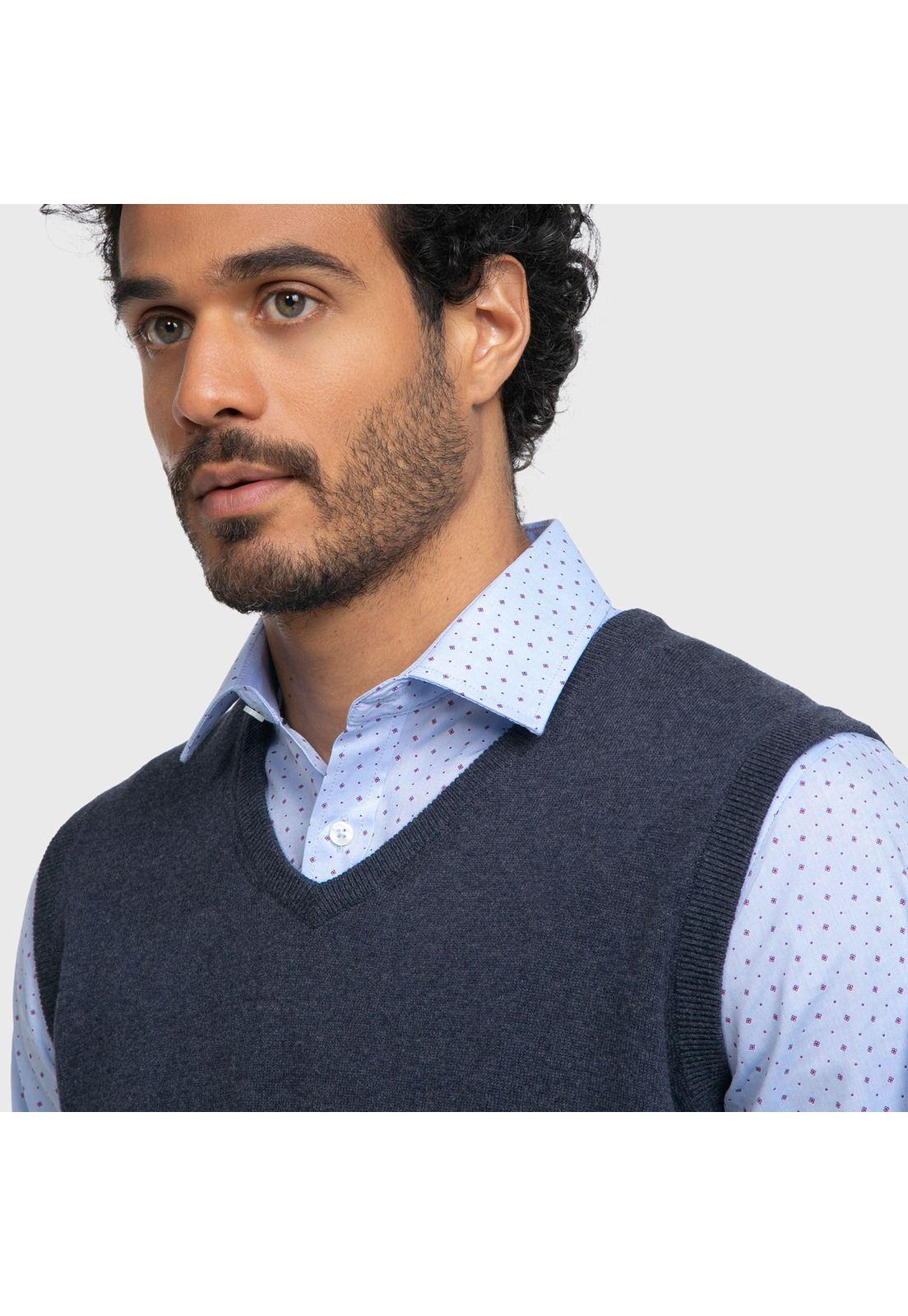 Sweater Arrow V-Neck Melange-2