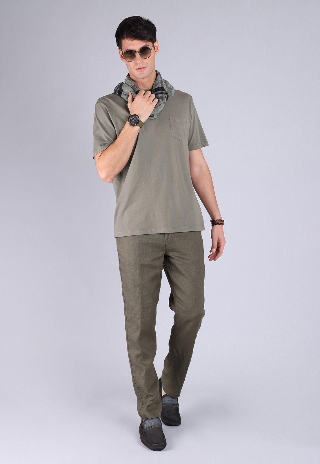 Polera Cuello Redondo Con Bolsillo Arrow PO3089SOL-3