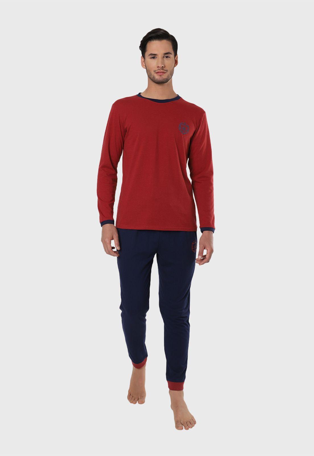 Pijama Largo Cuello Redondo Arrow-0