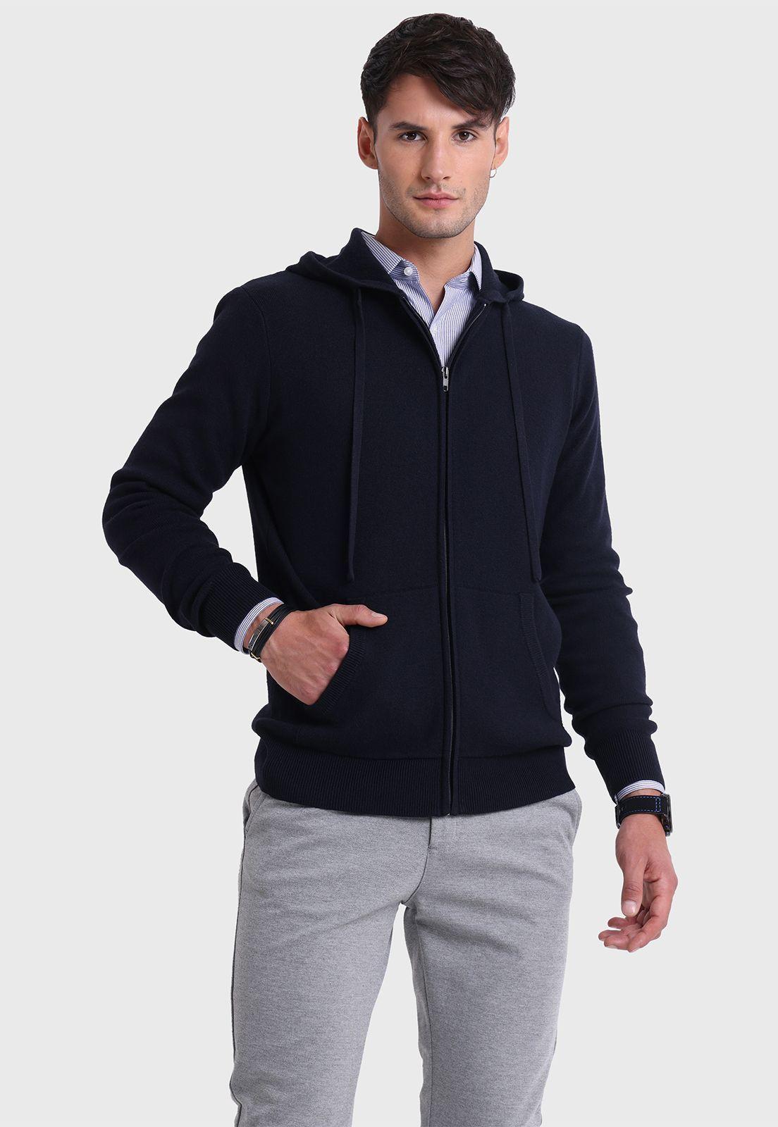 Sweater Full Zipper Capucha Arrow SWI4055NB-2