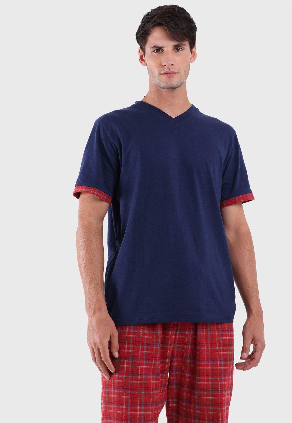 Pijama Manga Corta Cuello En V Arrow P1I2317AZ-2