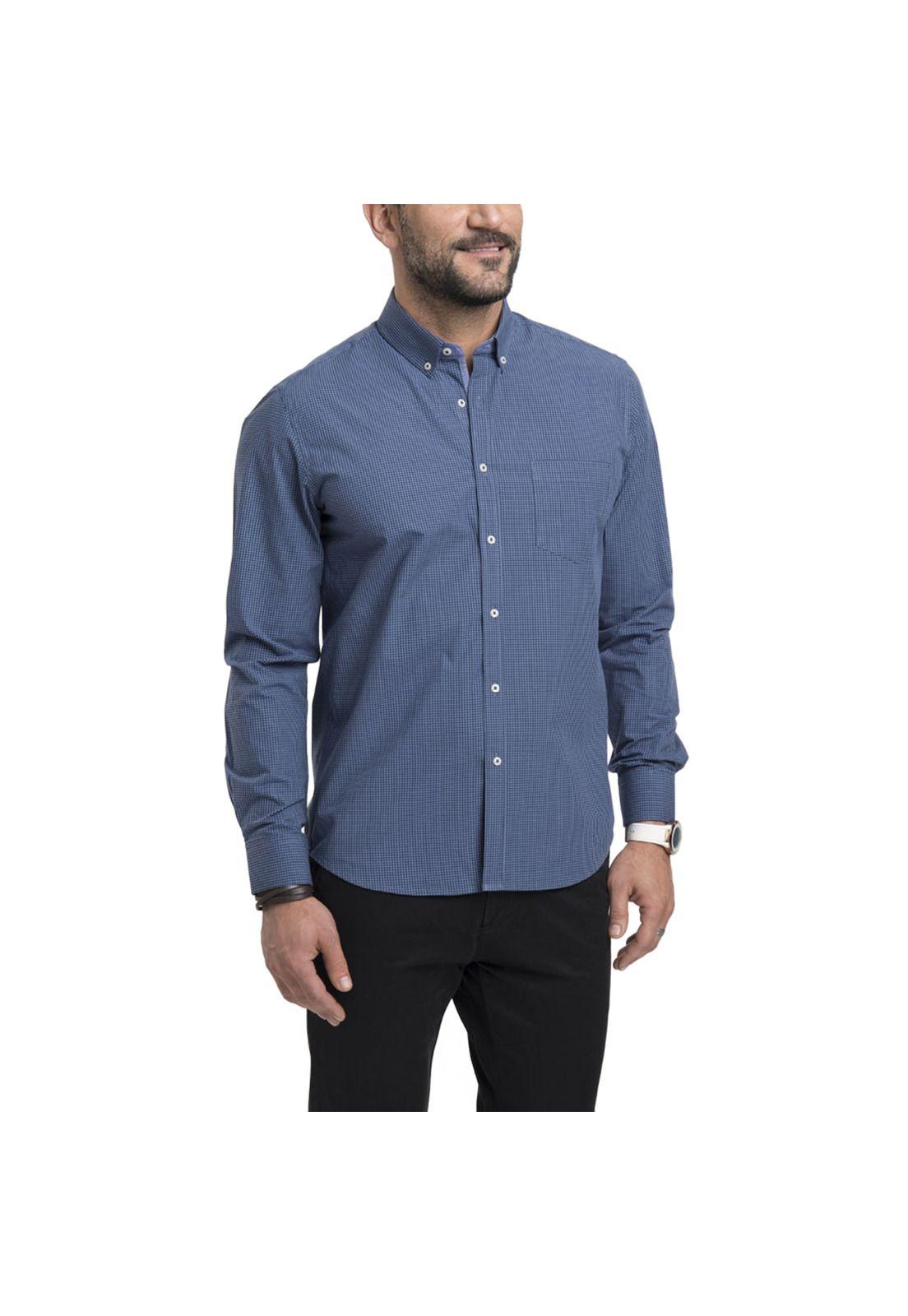 Camisa Manga Larga Cuadritos-0