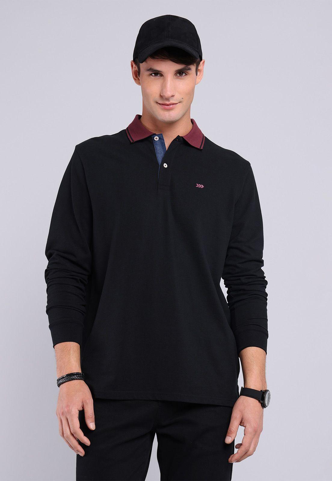 Polera Piqué Manga Larga Arrow PO2721WNE-0