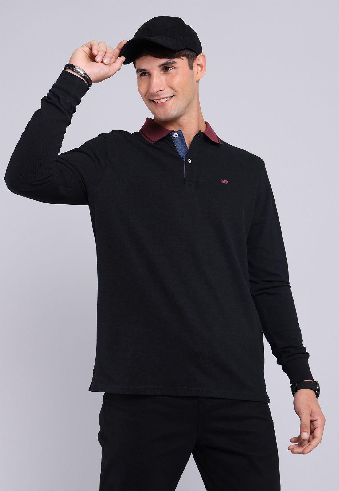 Polera Piqué Manga Larga Arrow PO2721WNE-4