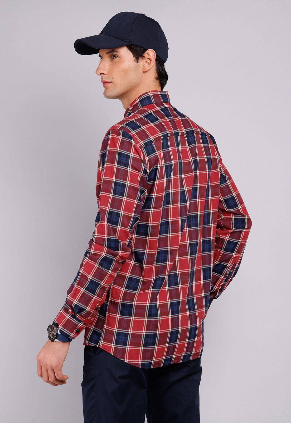 Camisa Cuadros Manga Larga Arrow CM32031RO-1