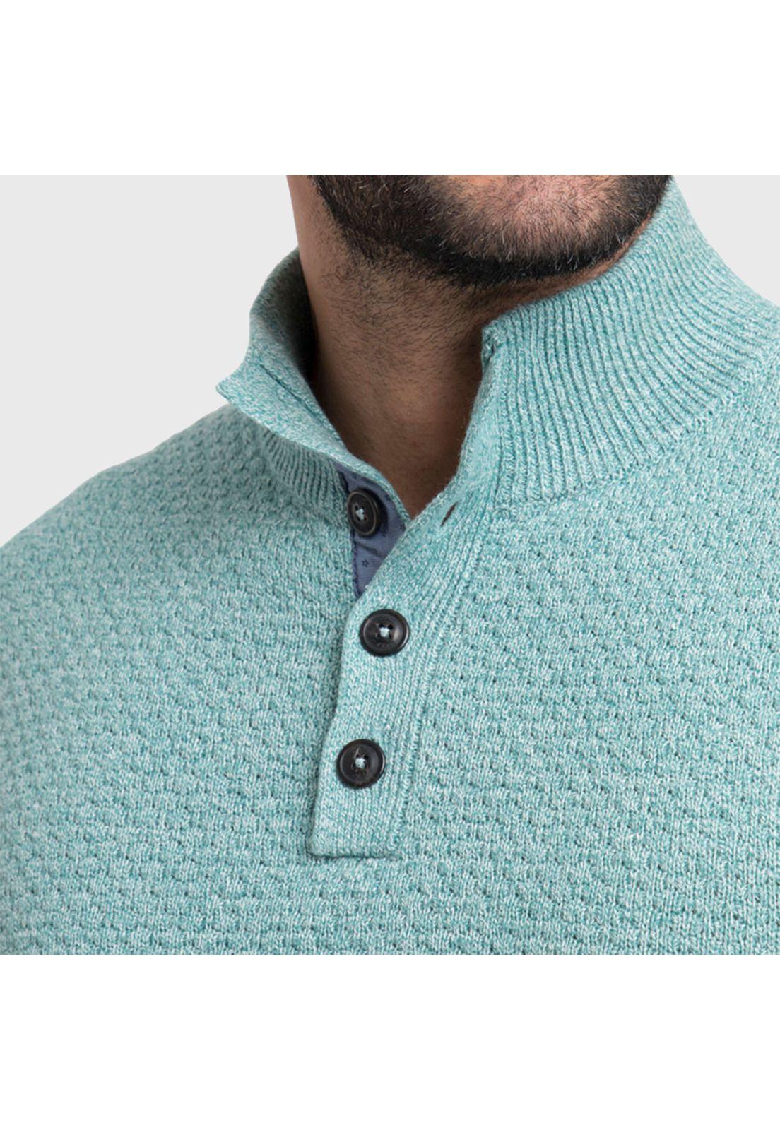 Sweater Arrow Manga Larga Half Button-2