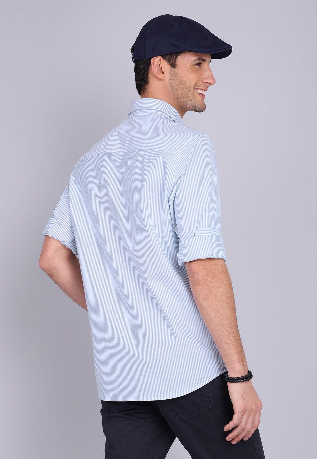 Camisa Oxford Spandex Manga Larga Arrow CM3002SCE-3