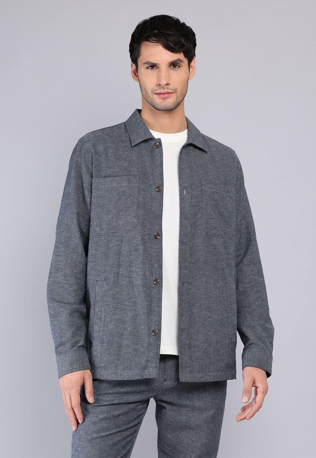 Sobrecamisa De Algodón y Lino Arrow CM32052DE-0