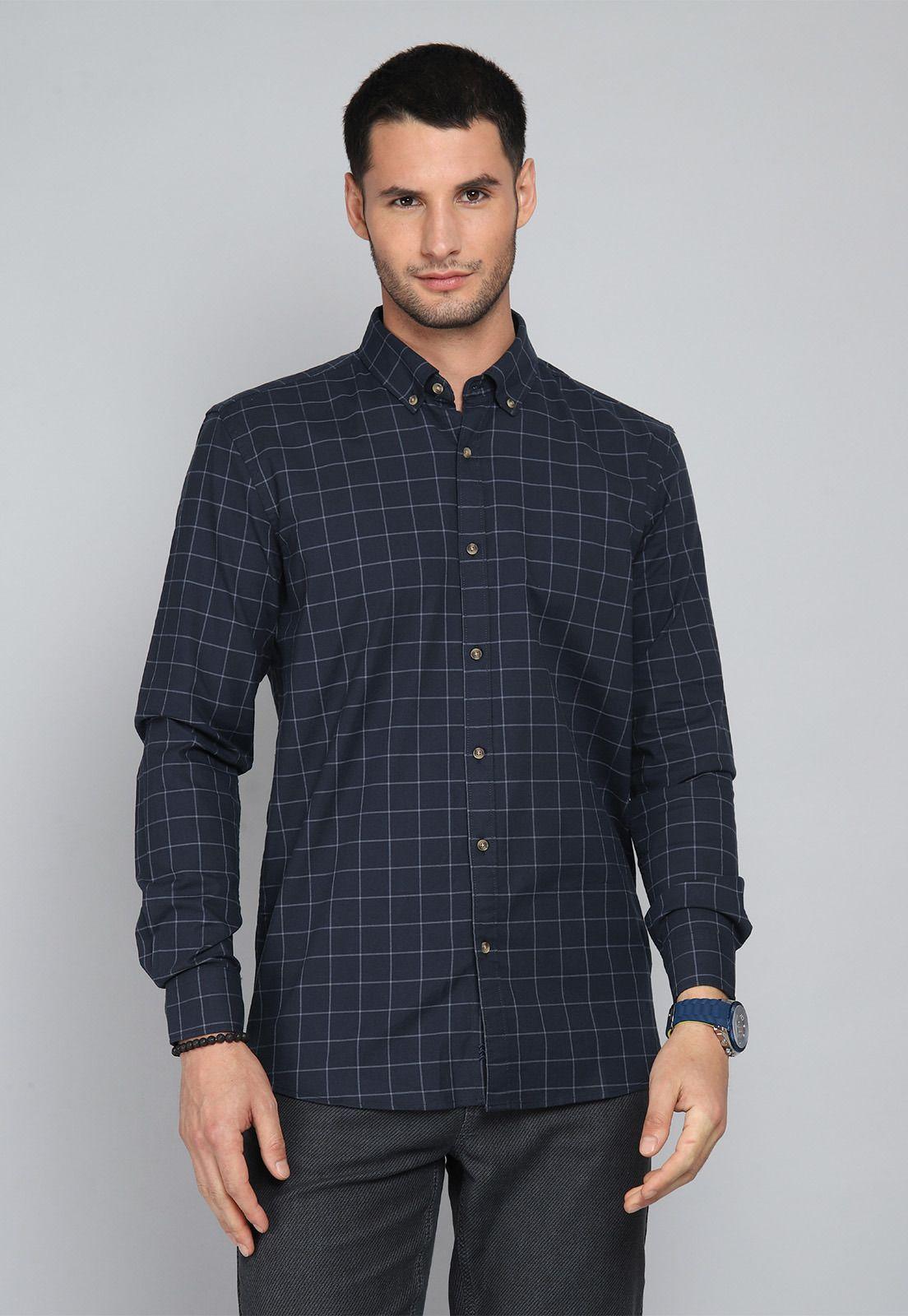 Camisa Cuadros Spandex Arrow CM31042NB-0