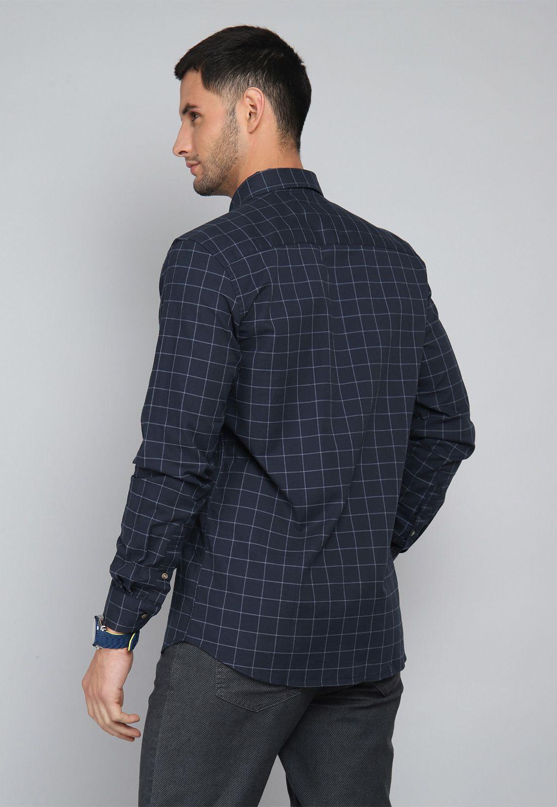 Camisa Cuadros Spandex Arrow CM31042NB-1