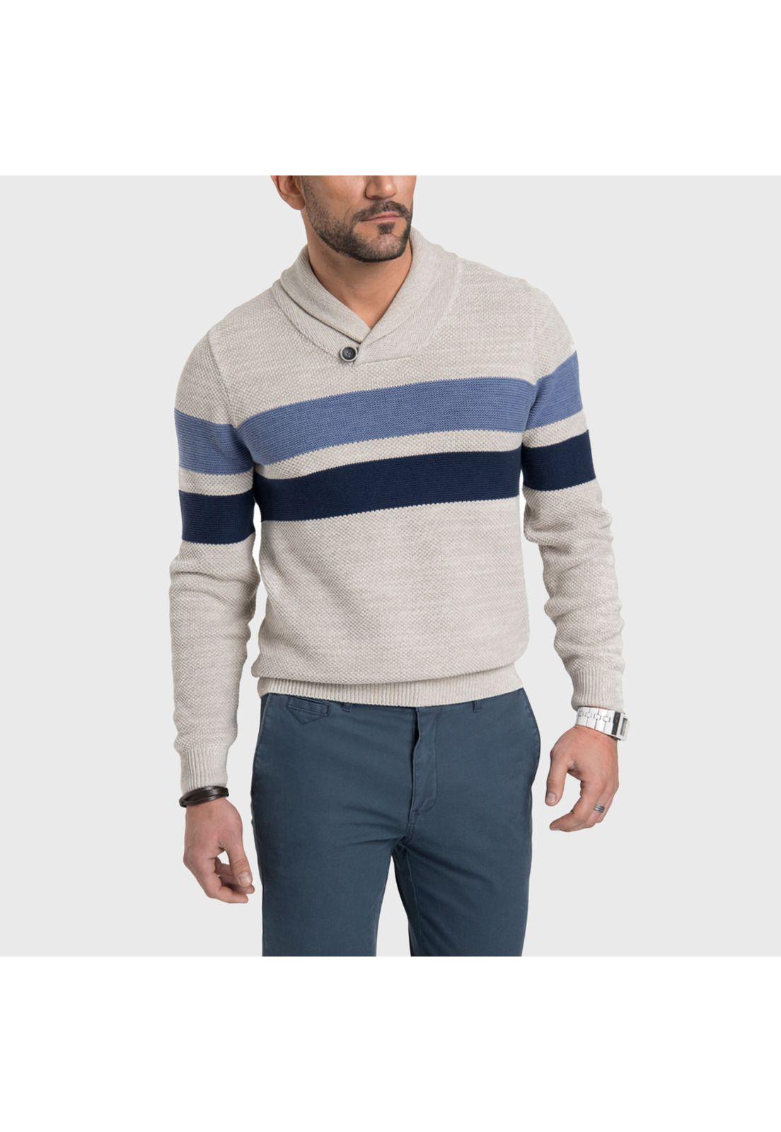 Sweater Arrow Manga Larga Smoking Jaspeado-0