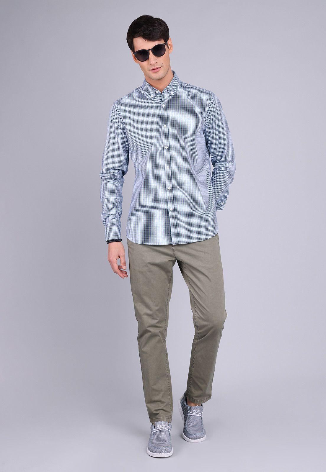 Camisa Oxford Rayas Manga Larga Arrow CM3012SVE-2