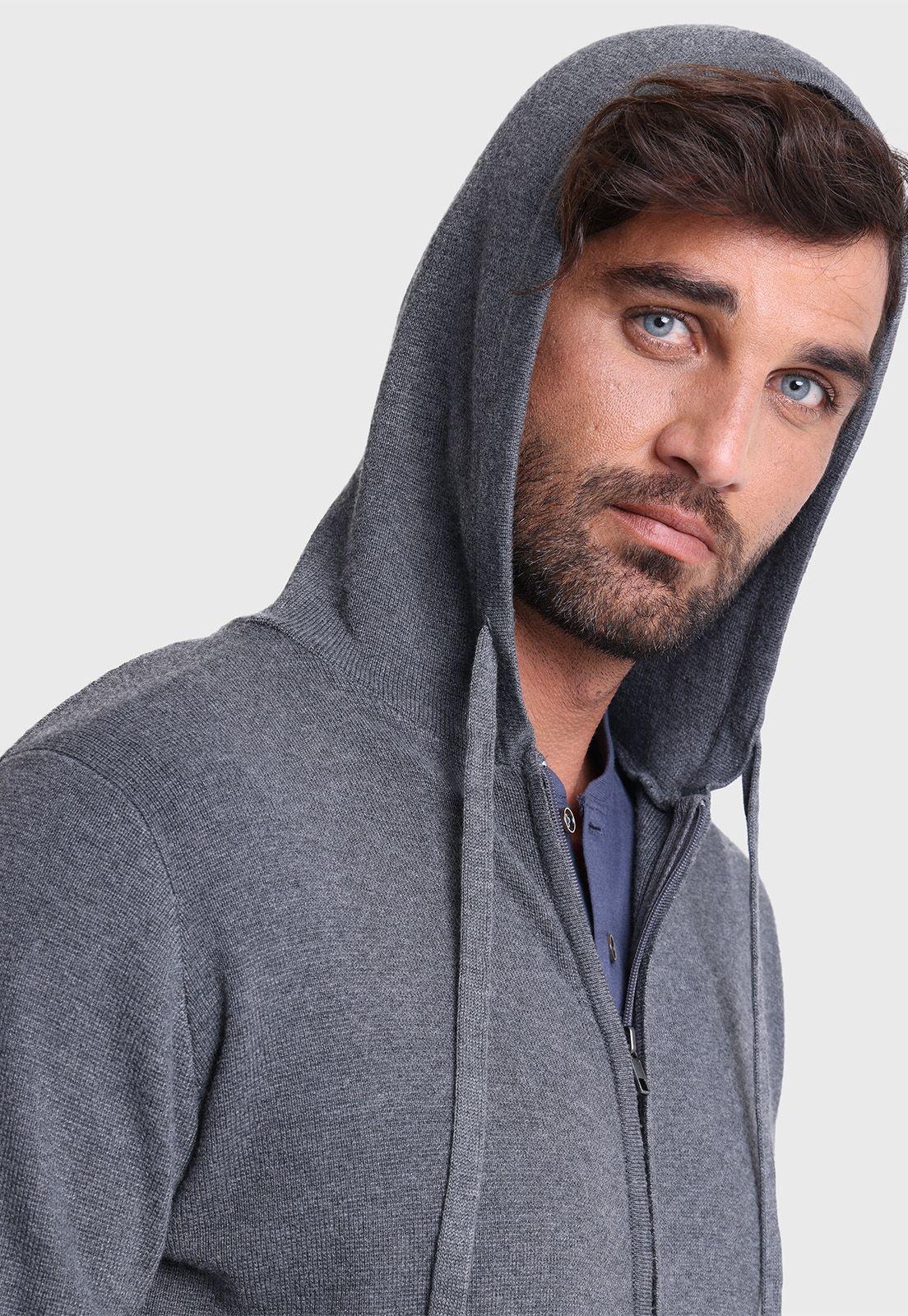 Sweater Full Zipper Capucha Arrow SWI4055GR-4