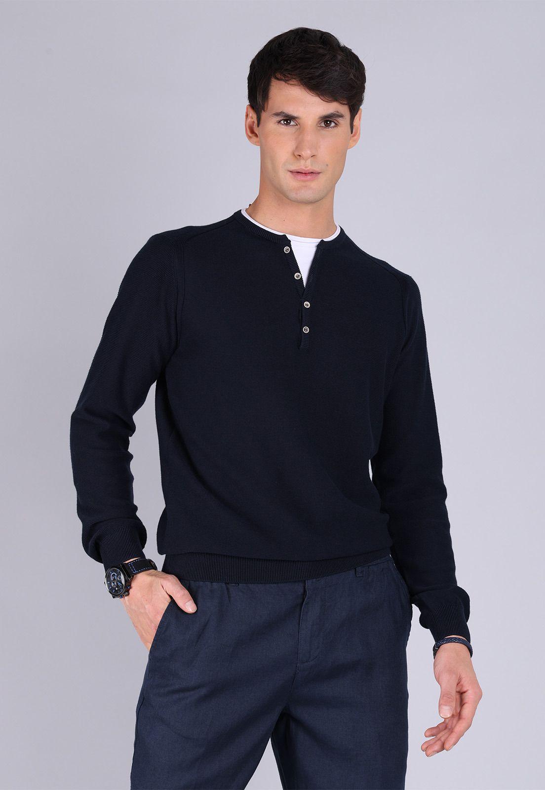 Sweater Doble Cuello Arrow SW3025SNB-0