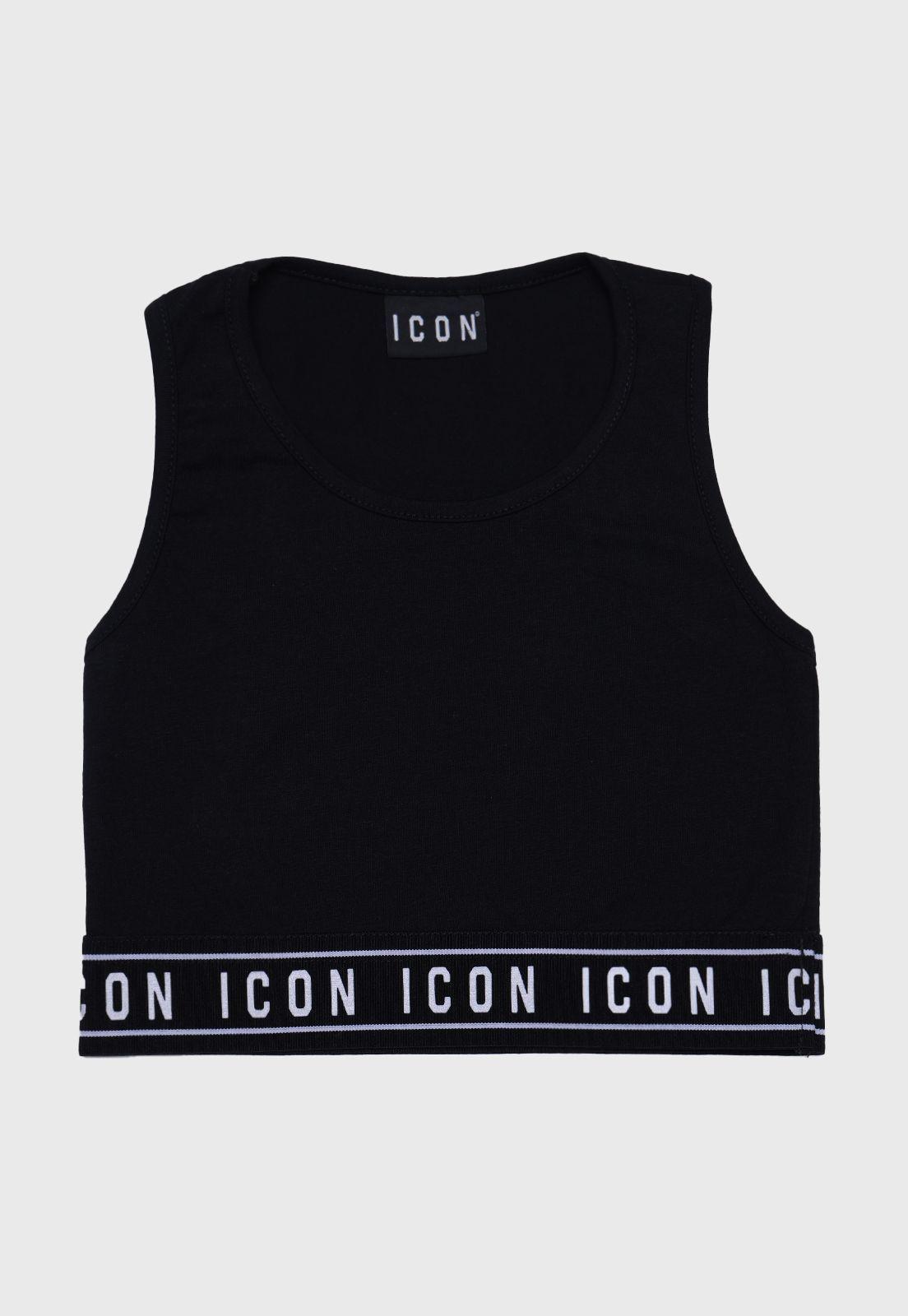 Polera Corta Top Con Elastico Niña Icon-0